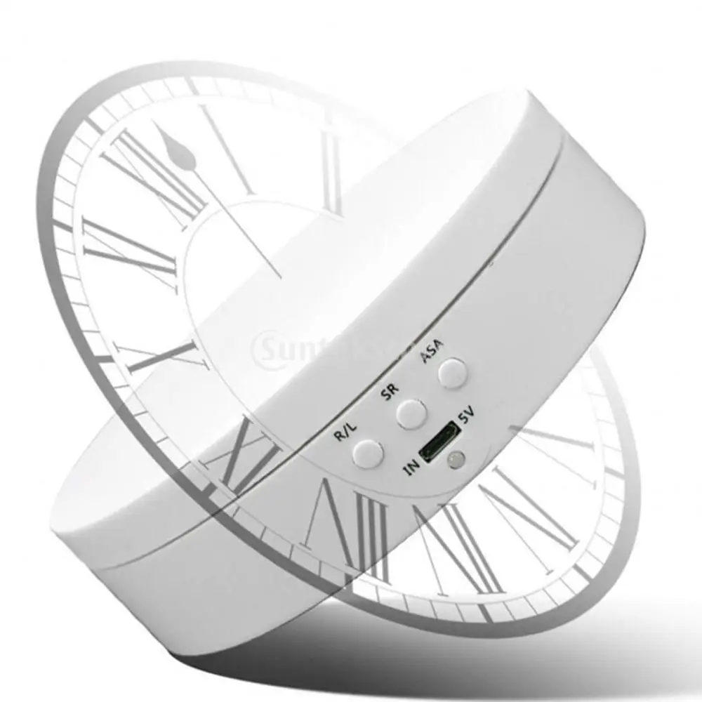 3 Speeds Electric Rotating Turntable Display Stand for Jewelry cosmetics,Battery/USB Powered - 2 Colors for Choose