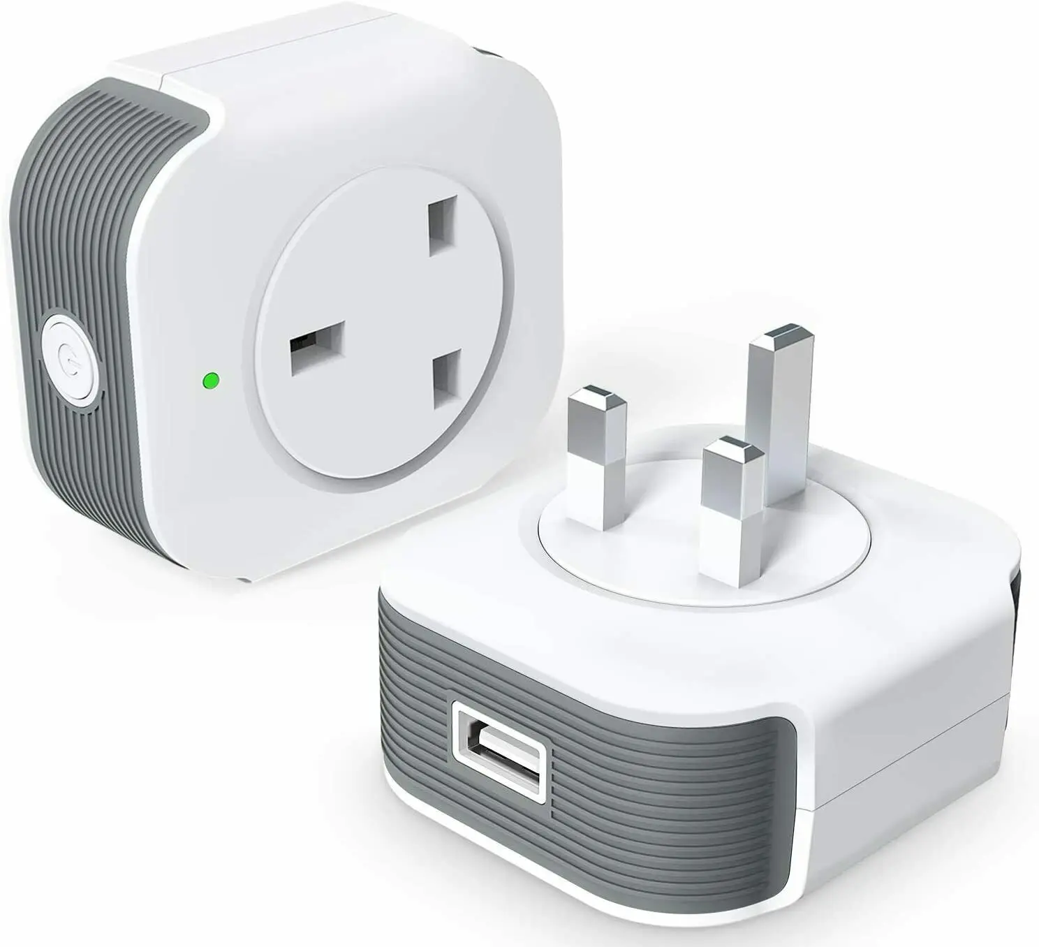 

WiFi Plug Smart Plug Smart Plugs 13A with USB Charging Ports, Compatible with Al
