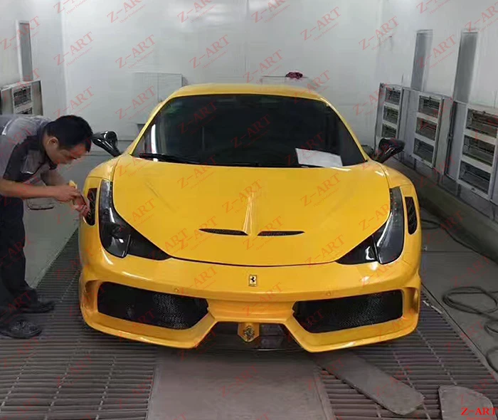 Z-ART SP передняя крышка багажника из углеродного волокна для Ferrari 458 модифицированный Комплект кузова для Ferrari 458 тюнинг кузова