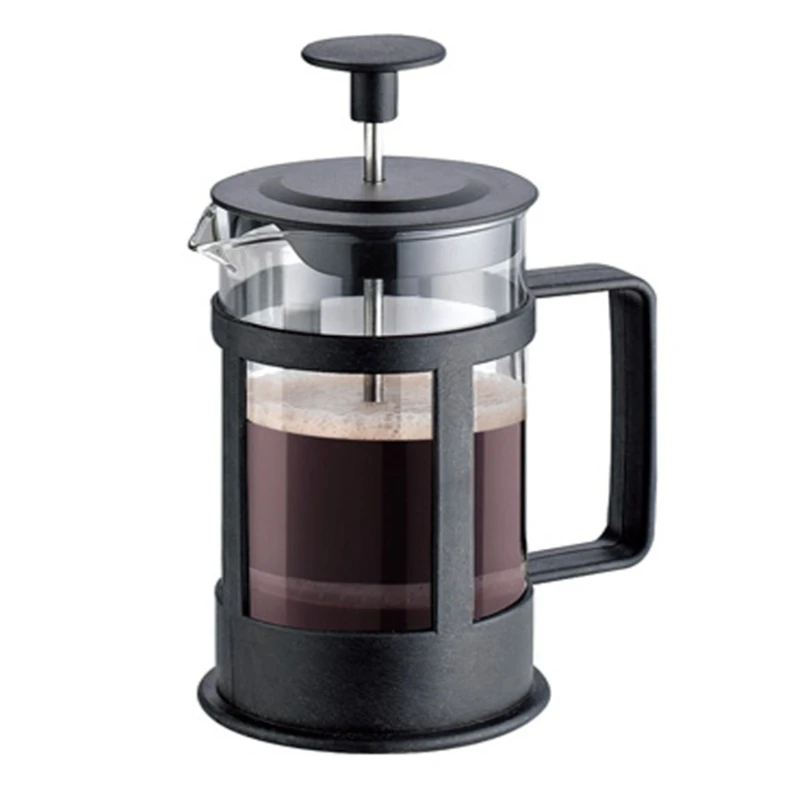 

French Press Coffee & Tea Maker 12Oz, Thickened Borosilicate Glass Coffee Press Rust-Free and Dishwasher Safe