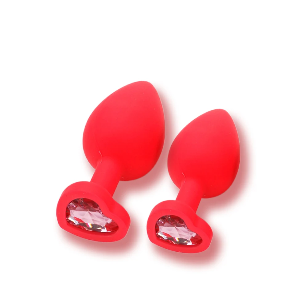 Анальная пробка секс-игрушки 100% силиконовая 2 разных размера хвост Кристалл