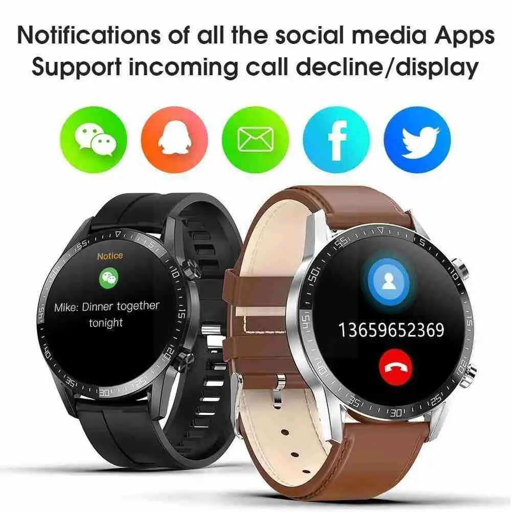 

T03 Smart Watch Men ECG PPG Heart Rate Body Temperature R8 Monitor X6 L7 Smartwatch T9 L13 IP68 PK Tracker Waterproof Fitne A5N7