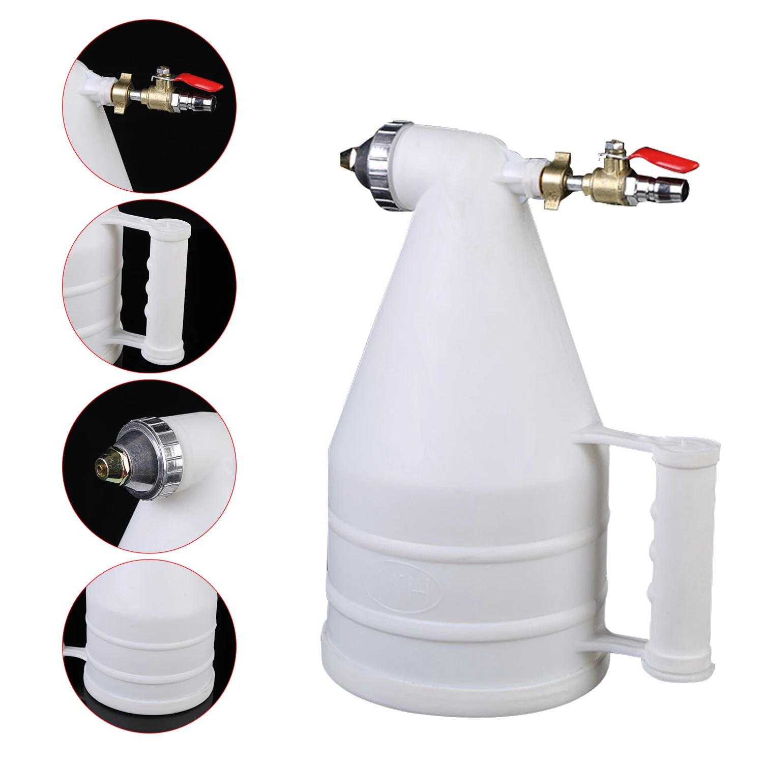 Аэрограф с резервуаром 3000 мл пистолет распылитель для краски настенный из