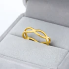 Кольцо из нержавеющей стали, со значком бесконечности, кольца для мужчин и женщин