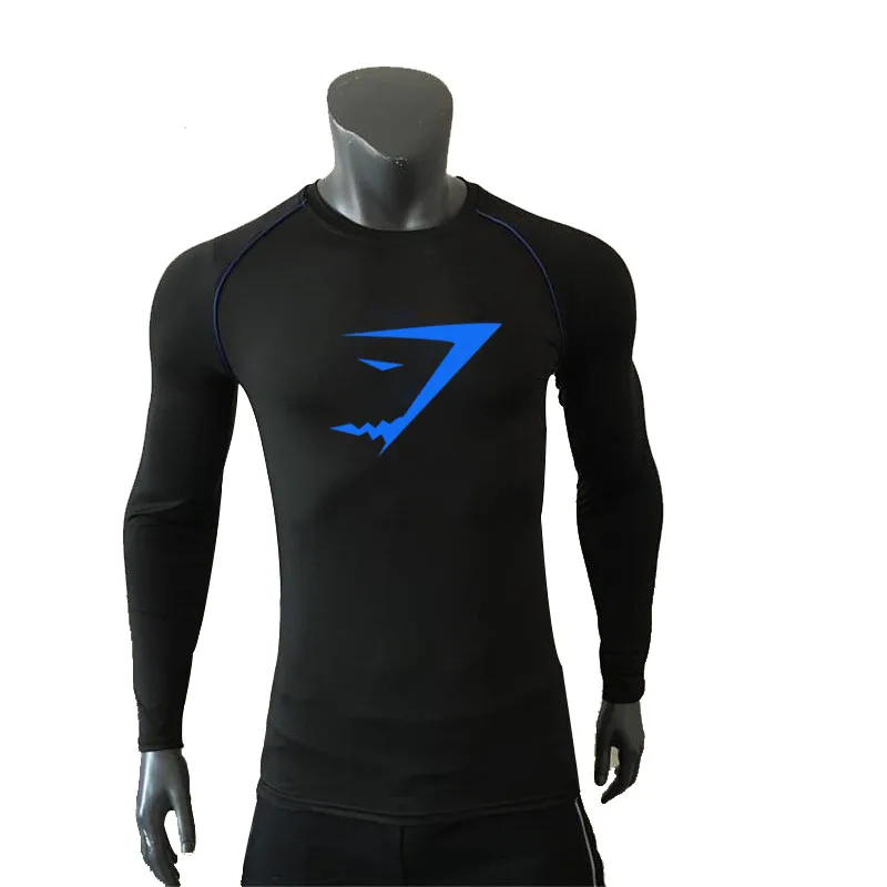 

Men's Running Slim-Fit Long-Sleeved T-shirt Muscle Compression Gym Fitness Slim-Fit Quick Drying Clothes Workout T-shirt Tops