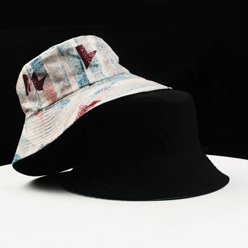 

Cotton Printed Graffiti Bucket Hat Fisherman Hat Outdoor Travel Hat Sun Cap Hats for Men and Women 29