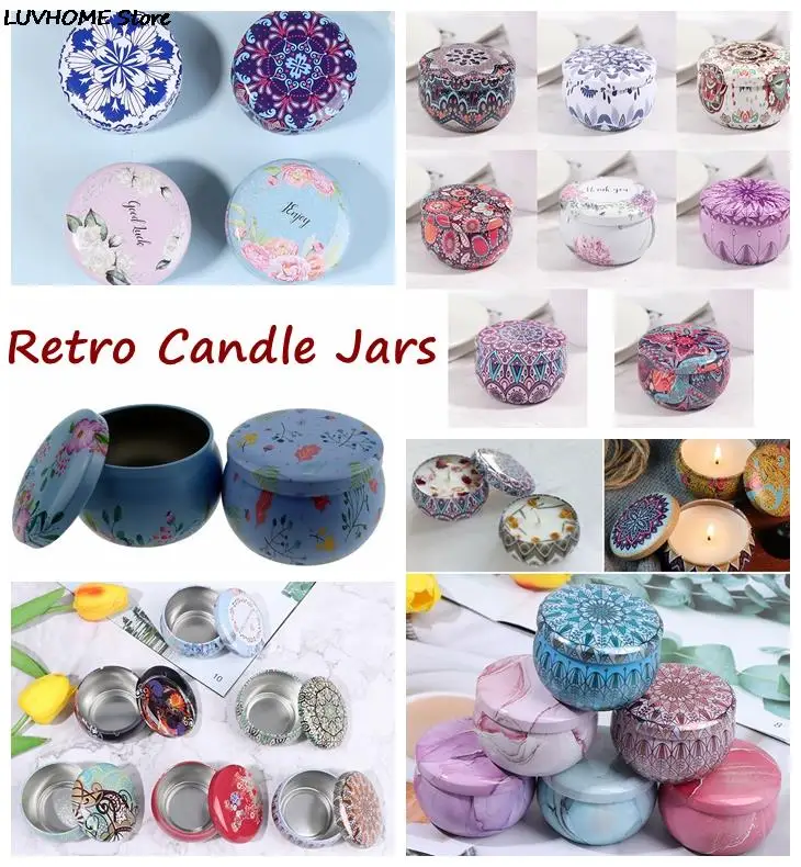 Round Container With Lid Small Diy Candle Making Wedding Sweet Gifts