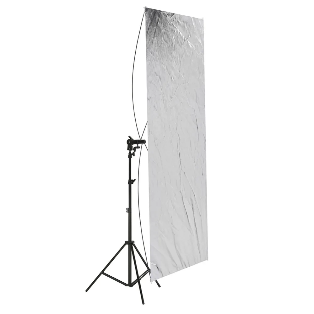 

Neewer 31.5x59 inches/80x150 cm Flat Panel Light Reflector Gold/Silver and Black/White with 360 Degree Rotating Holding Bracket