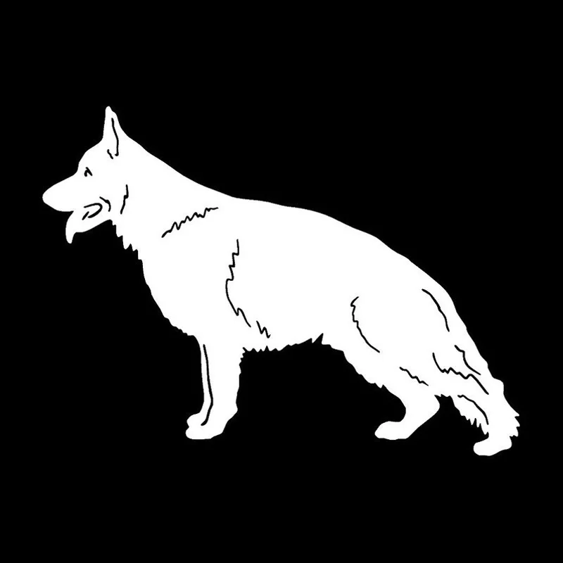 

Car Sticker German Shepherd Car Sticker Personality PVC Decals Car Styling Truck Accessories 17.3cm*12.7cm