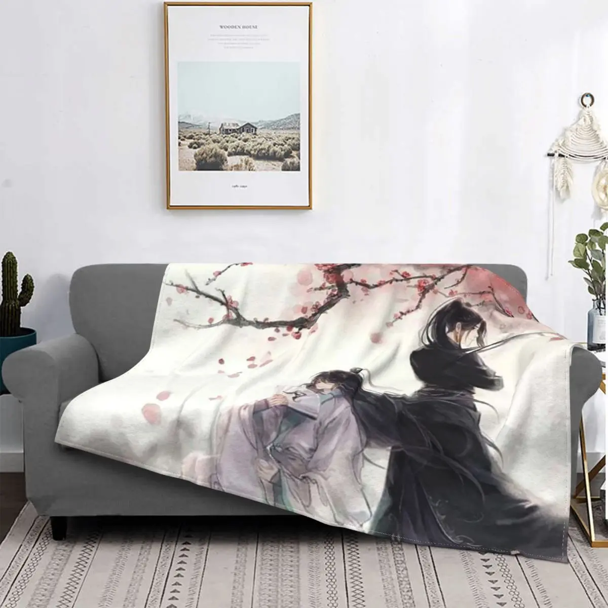 

Mo Dao Zu Shi Blanket Mdzs Untamed Wuxian Bedspread Plush Soft Cover Fleece Throw Blanket Bedding Sofa Bedroom Fluffy Outlet
