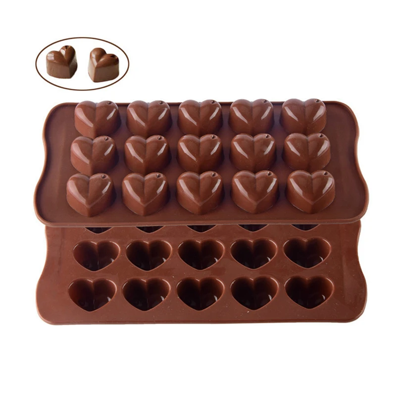

Silicone Romance 15 Heart-shaped Cake Mold, Chocolate Dessert, Pudding, Baking Cake, Decorating Tools, Mold Plate,Kitchen Tools