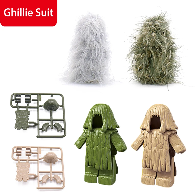 Блокировка Военные Аксессуары спецназ Солдат выживания Ghillie костюм камуфляж