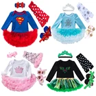 Детский комбинезон для новорожденных, с мультяшным принтом