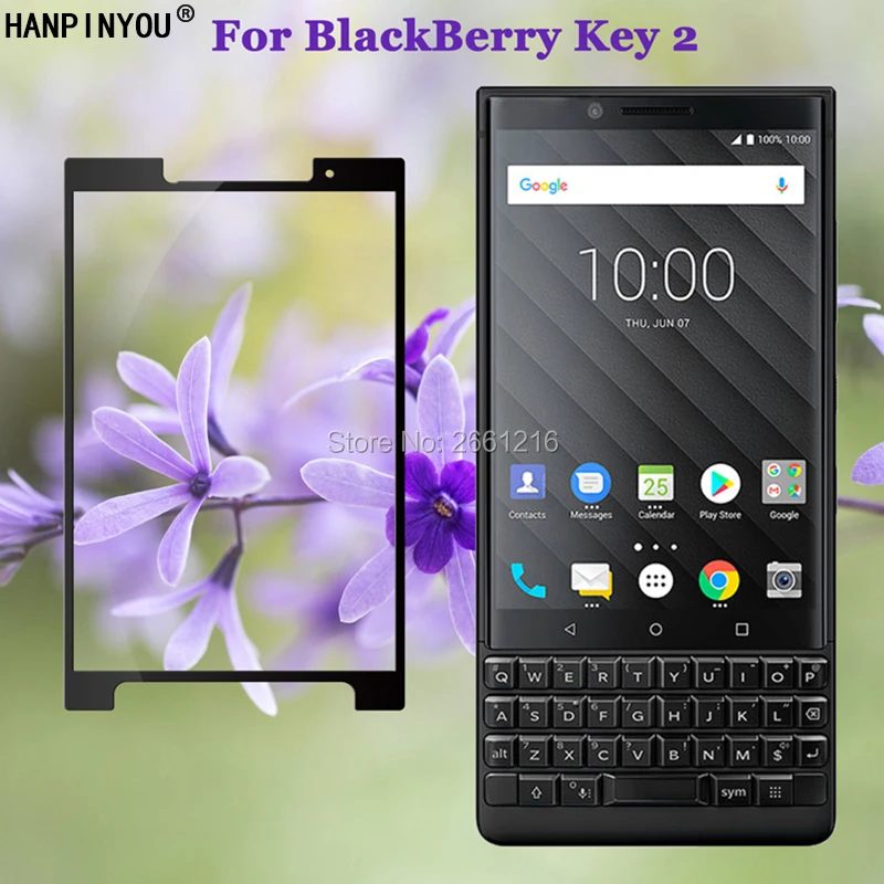 Закаленное стекло 9H 2.5D с полным покрытием для BlackBerry Key 2 Two Key2 KEYtwo/Athena Премиум