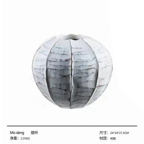 

New Chinese imitation wood walnut Vase Decoration sample room hotel club dining table porch flower Wedding decoration vases