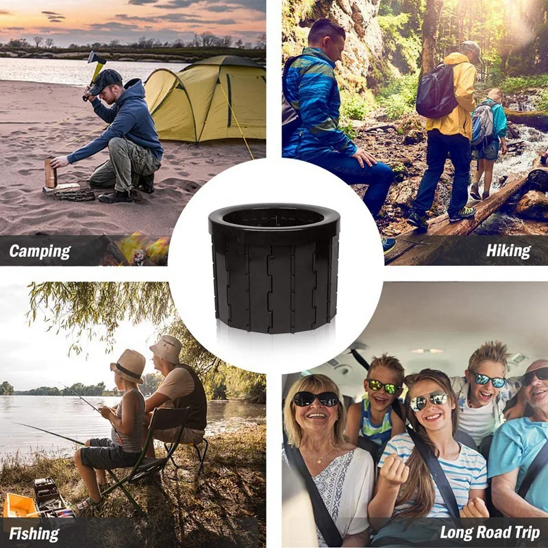 

Portable Toilet for Camping,Folding Portable Toilet for Car,Toilet for Camp,Hiking,Long Trips,Traffic Jam,Washable