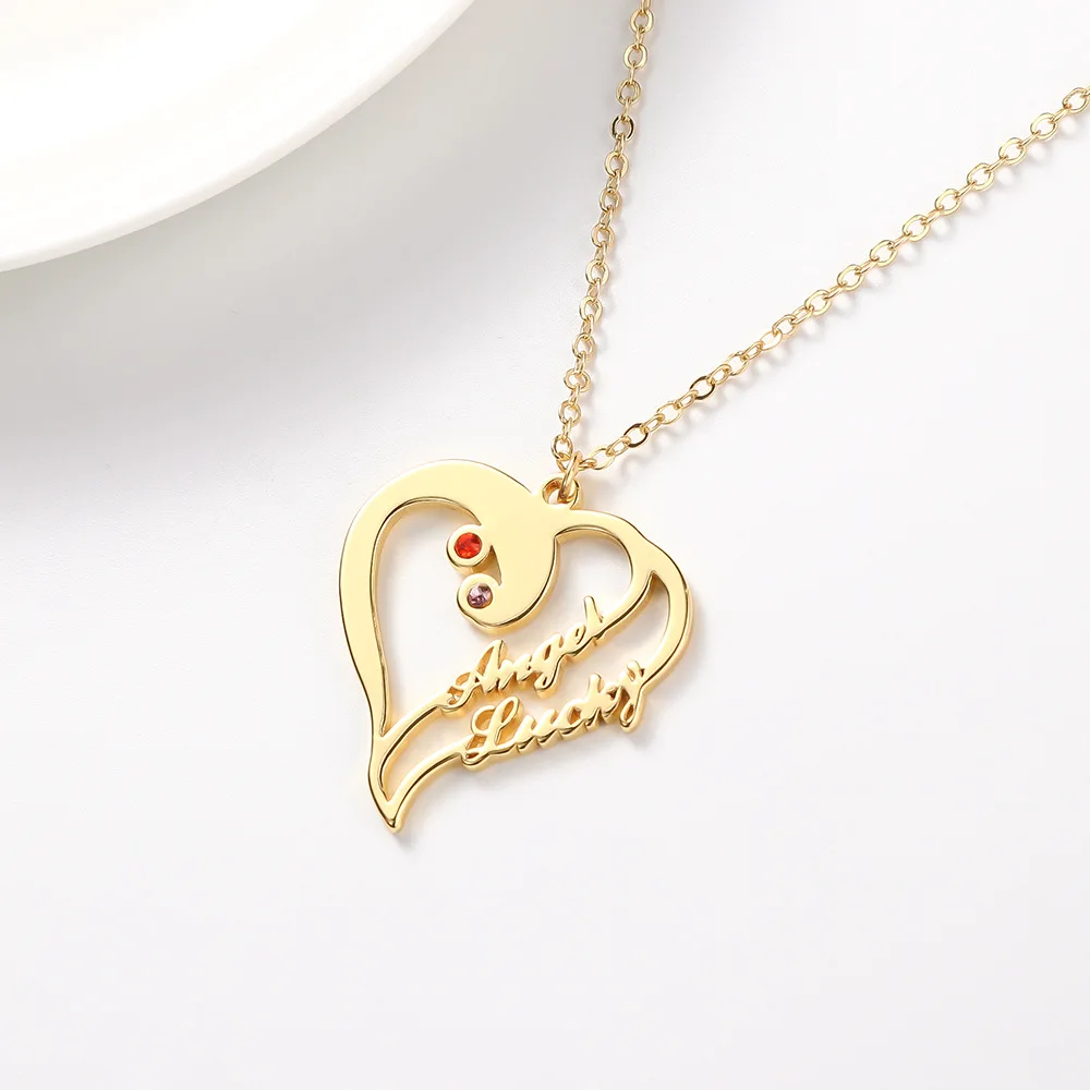 Ожерелье с именем для влюбленных из серебра 2021 пробы