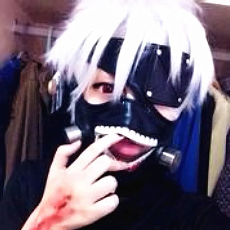 

1 Set 3D Cool Cosplay Mask with Eye Patch Tokyo Ghoul Kaneki Ken Halloween Costume Props Adults Kids Novelty