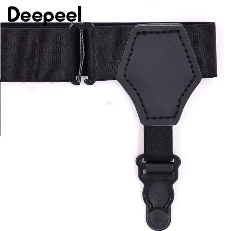 Deepeel 1/2 пары 2 5 см нейлон Для мужчин брюки больших размеров клип подтяжки с