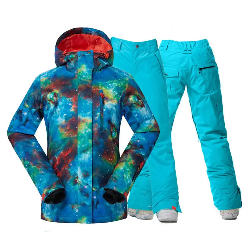 

Women's G-Mode Outdoor Snow Sport Snowboard Suit in 10K Set 10K Wind-proof ski jacket+ Snow-proof pant water
