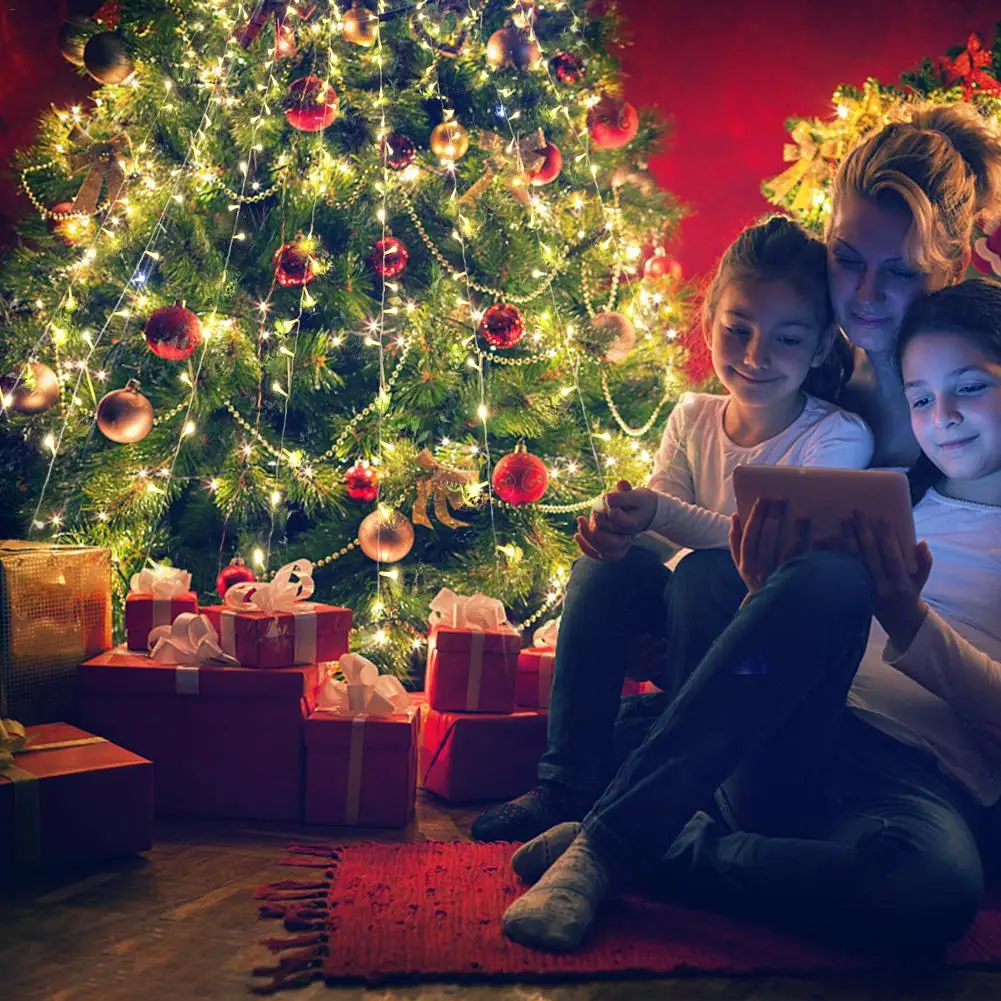 200 светодиодных занавесок Рождественский Свадебный Праздничный светильник