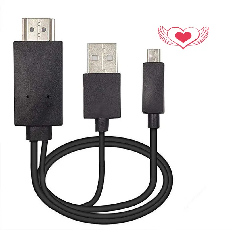 Micro USB to HDMI TV cable adapter mirror HD 1080P OTG charger for Samsung Galaxy Note Pro tablet Android device | Электроника