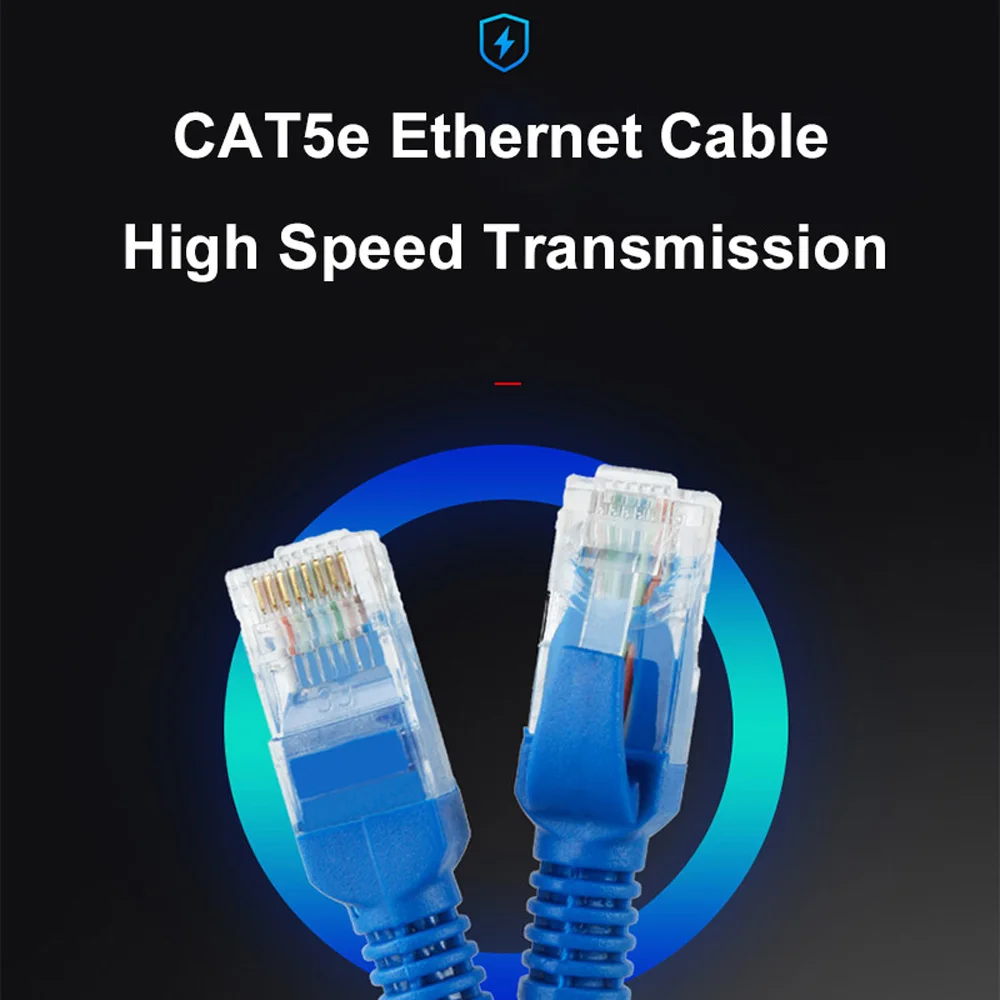 

32.8ft CAT5E Rj45 Ethernet Internet LAN Lead Network Cable 100MBPS Transfer Rate1M 2M 3M 5M 10M 20M UTP High Speed Patch Cords