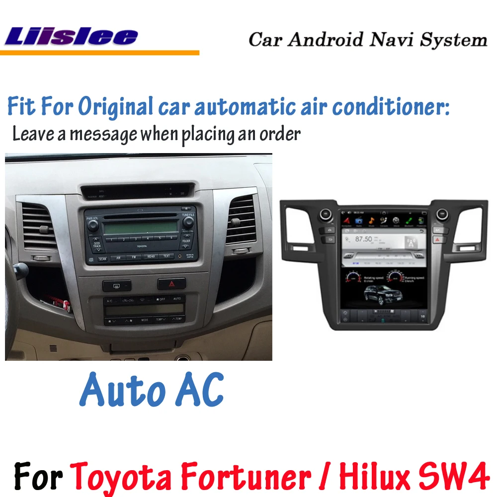 Liislee Android Tesla вертикальный для Toyota Fortuner/Hilux SW4 стерео автомобильный BT Carplay gps Navi карта навигационная система Мультимедиа