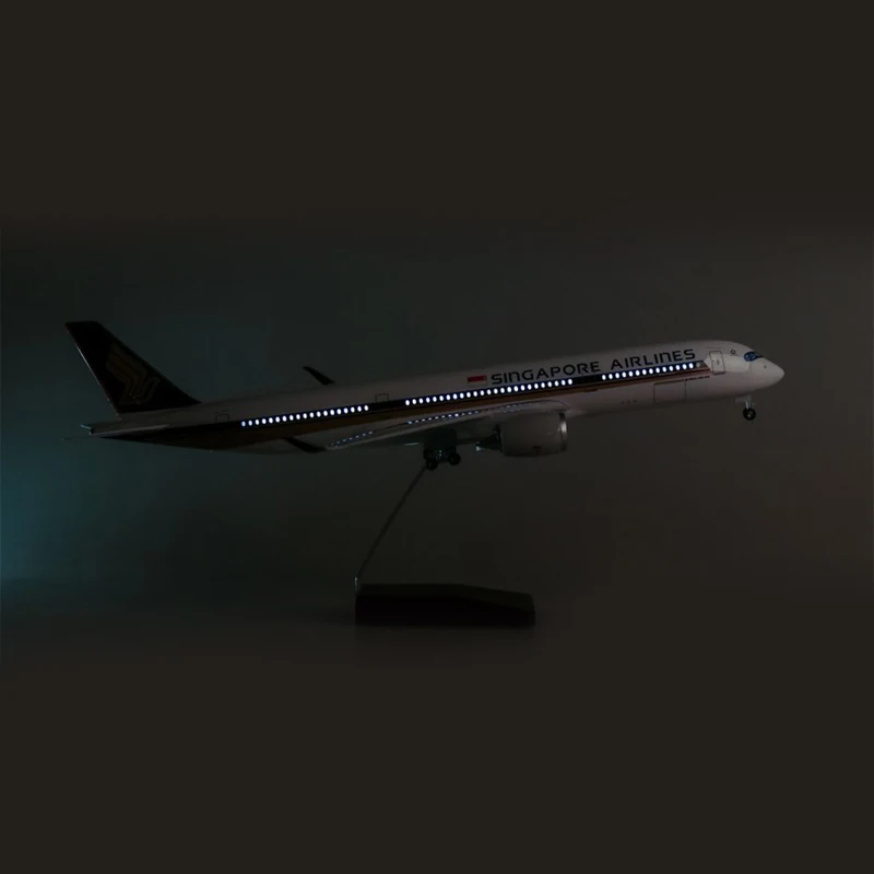 Джейсон пачка 47 см Singapore Аэробус A350 модель аэроплана самолет 1/160 масштаб литой