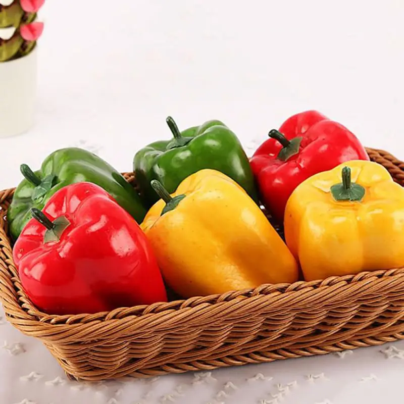 Искусственные перцы художественные овощи декоративные деко магазин Пена
