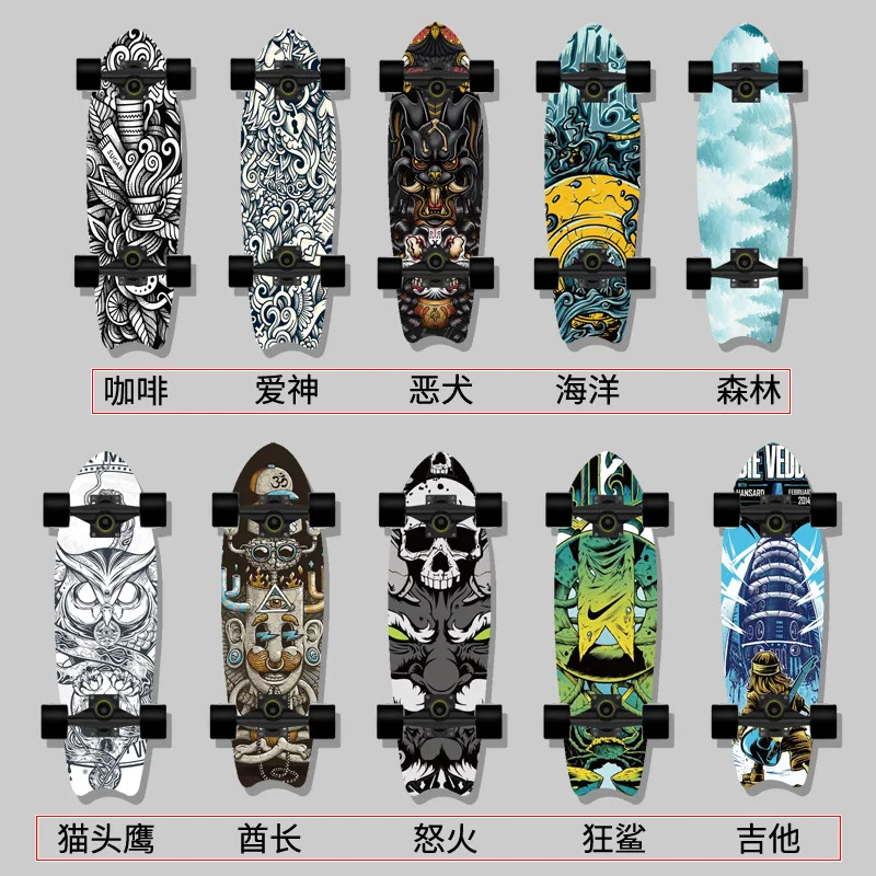 Профессиональный Скейтборд Surf Land Кленовый с одним рокером Круизер скейтборд