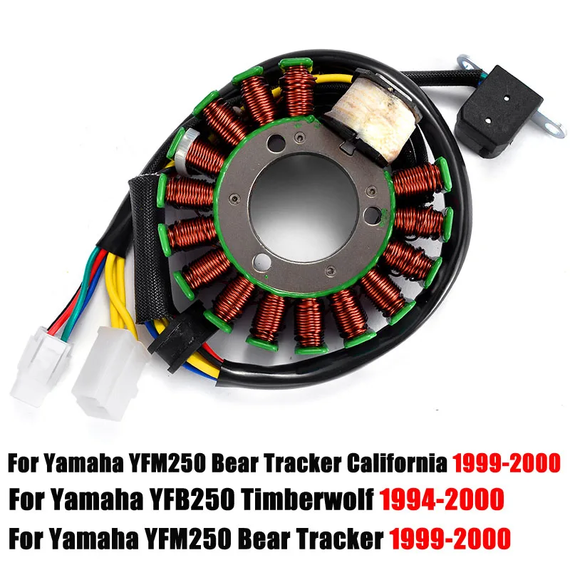 

Stator Coil For Yamaha YFB250 YFM250 Timberwolf YFB YFM 250 Bear Tracker California 1999-2000 4BD-85510-20 Magneto Stator coil