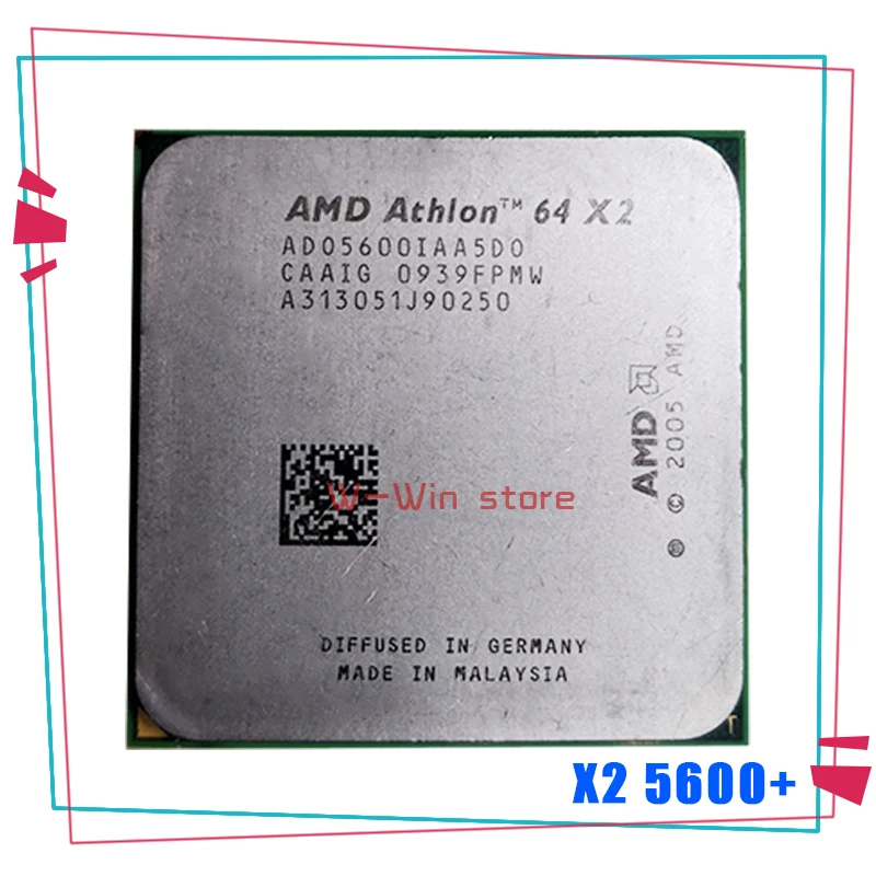 Процессор AMD Athlon X2 5600 + 2 9 ГГц ADO5600IAA5DO двухъядерный процессор Socket AM2 940pin|Процессоры|