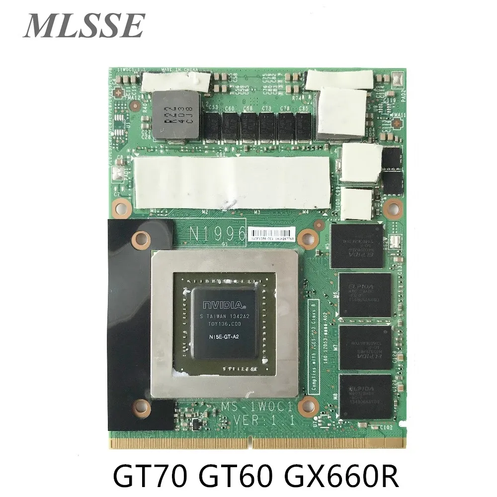 Видеокарта VGA GTX 870M 6 ГБ DDR5 MS 1W0C1 VER: 1 для MSI GT70 GT60 GX660R GT660 GX680 GT683DX GX780 GT783DX|Компьютерные