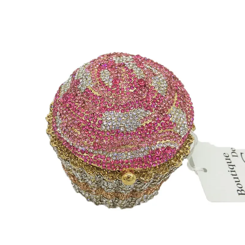 Boutique De FGG, Женский мини клатч, вечерняя сумочка, хрустальный свадебный кошелек и сумочка, свадебные вечерние сумочки с бриллиантами