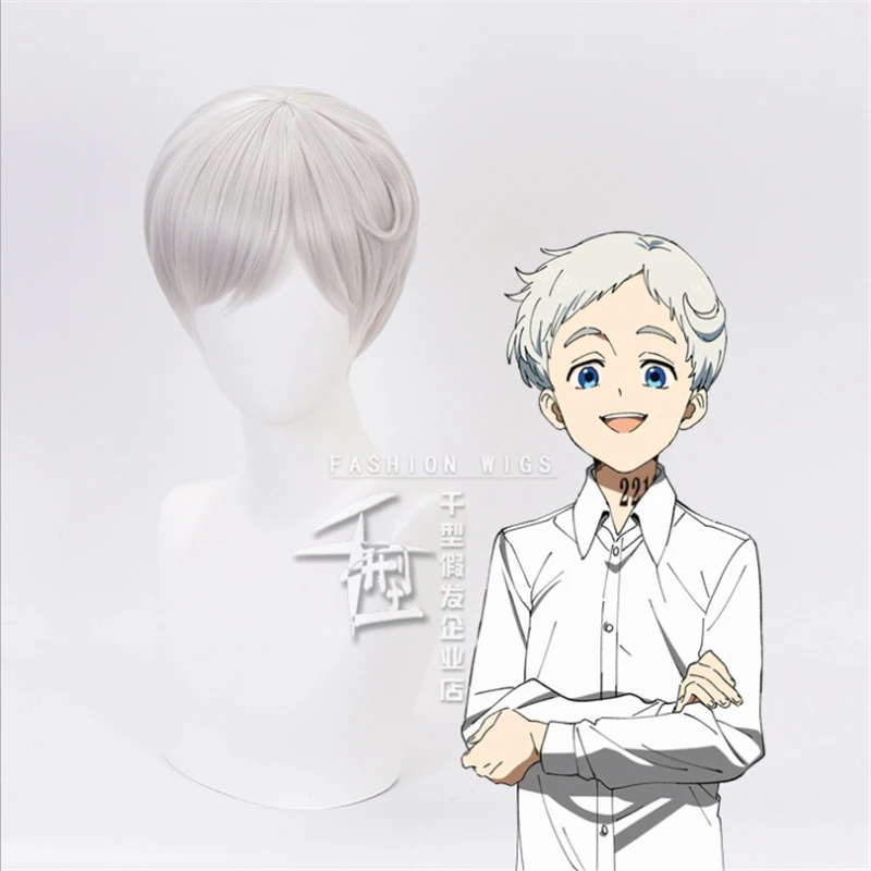 Парик для ролевых игр 40 см аниме Обещанный неверлэнд парики косплея на Хэллоуин