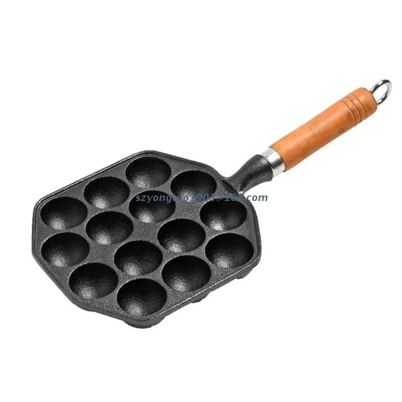 Чугунная антипригарная сковорода Takoyaki P82C для гриля/кухонная тарелка готовки |