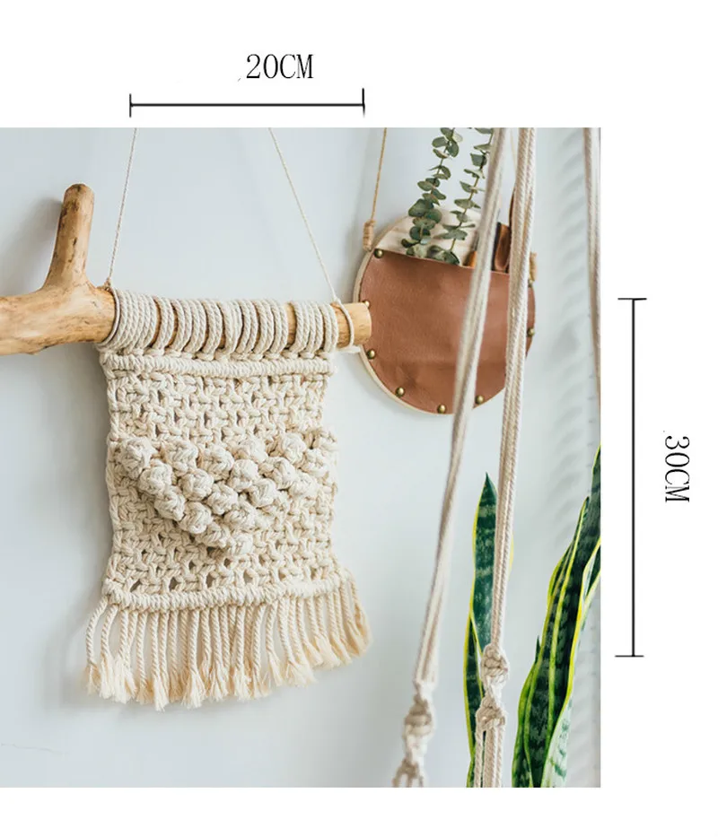 Макраме настенный подвесной скандинавский гобелен Ins украшение для стен сделай