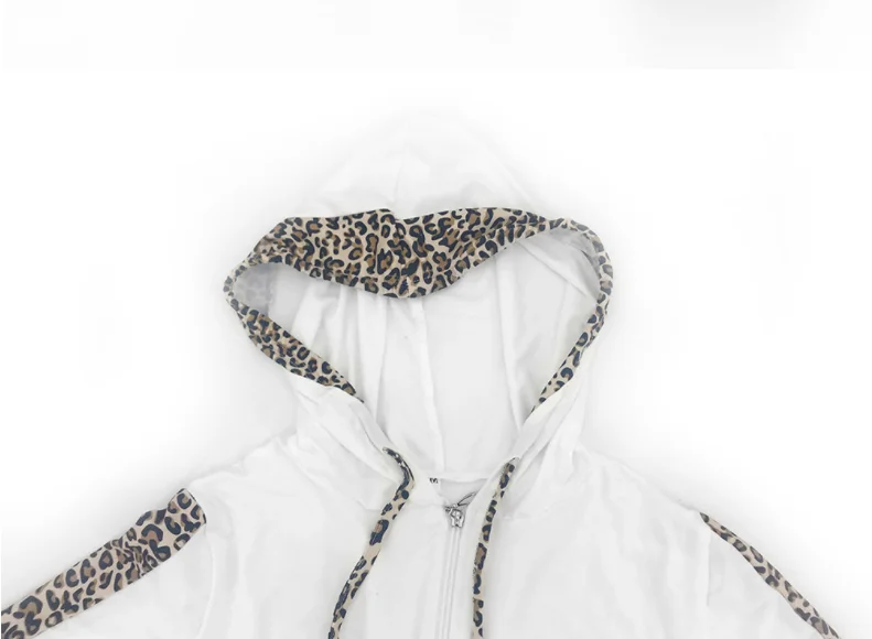 

Women Slim Print Two Piece Sets Casual Hooded Long Sleeve Zipper Sport Coat Elastic Waist Pencil Long Pant Casual 2 Pcs Suits