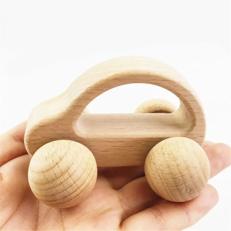 

1PC No Paint Nursing Wooden Teether Wooden Rattles Baby Toys Puzzle Toys Newborn Toddler Infant Gift