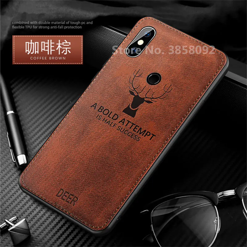 Cloth Frabic Texture Phone Case For Xiaomi Mi 9 9SE 8 A1 A2 Lite 5X 6X Redmi 6A 6 Pro Redmi Note 7 6 5 Pro Soft Edge Cover Shell