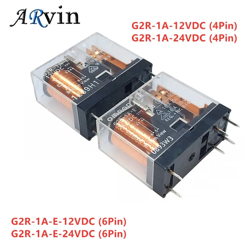 2 шт./лот реле 6Pin G2R 1A E 12VDC 16A 24VDC 4Pin 10A одна группа это нормально