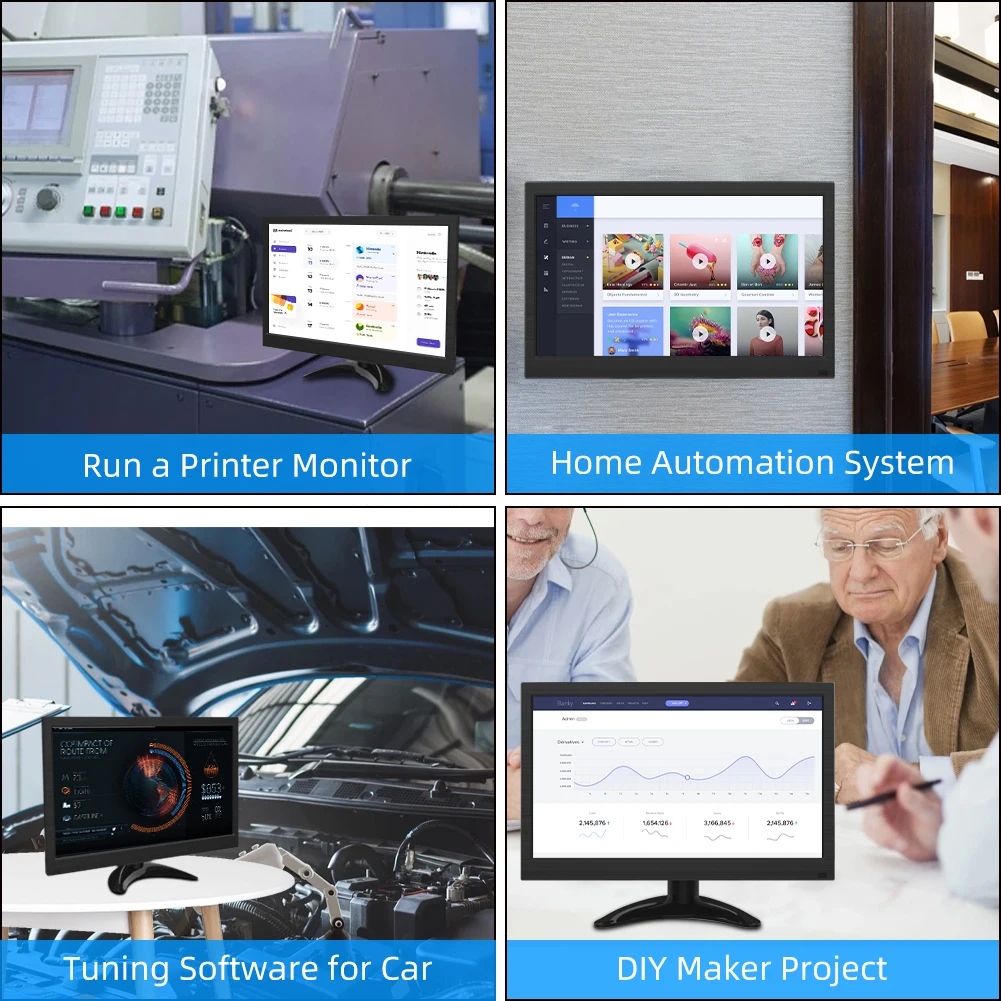 pc monitor 11 6″ gaming laptop lcd monitor hdmi vga computer screen monitor gamer 10 113 3″ separators screens portable monitor free