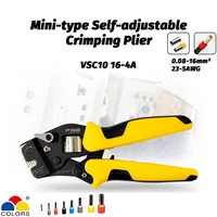 adjustable precise hsc10 16 4a crimping pliers multi tool mini type self adjustable casing type special clamp 0 25 16mm vsc10 16