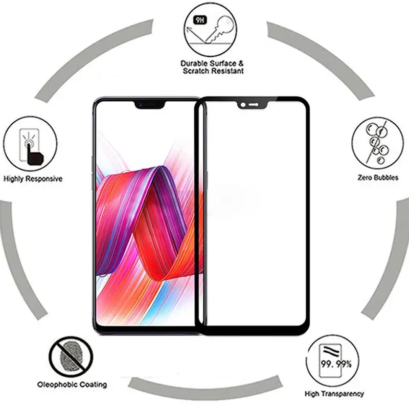 OMG 9H 0 3 мм 3D полное покрытие закаленное стекло протектор экрана для Oppo A5 A5s F5 F7 F9 F11