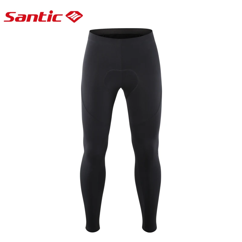 Мужские велосипедные брюки Santic зимние теплые длинные с 4D подушкой