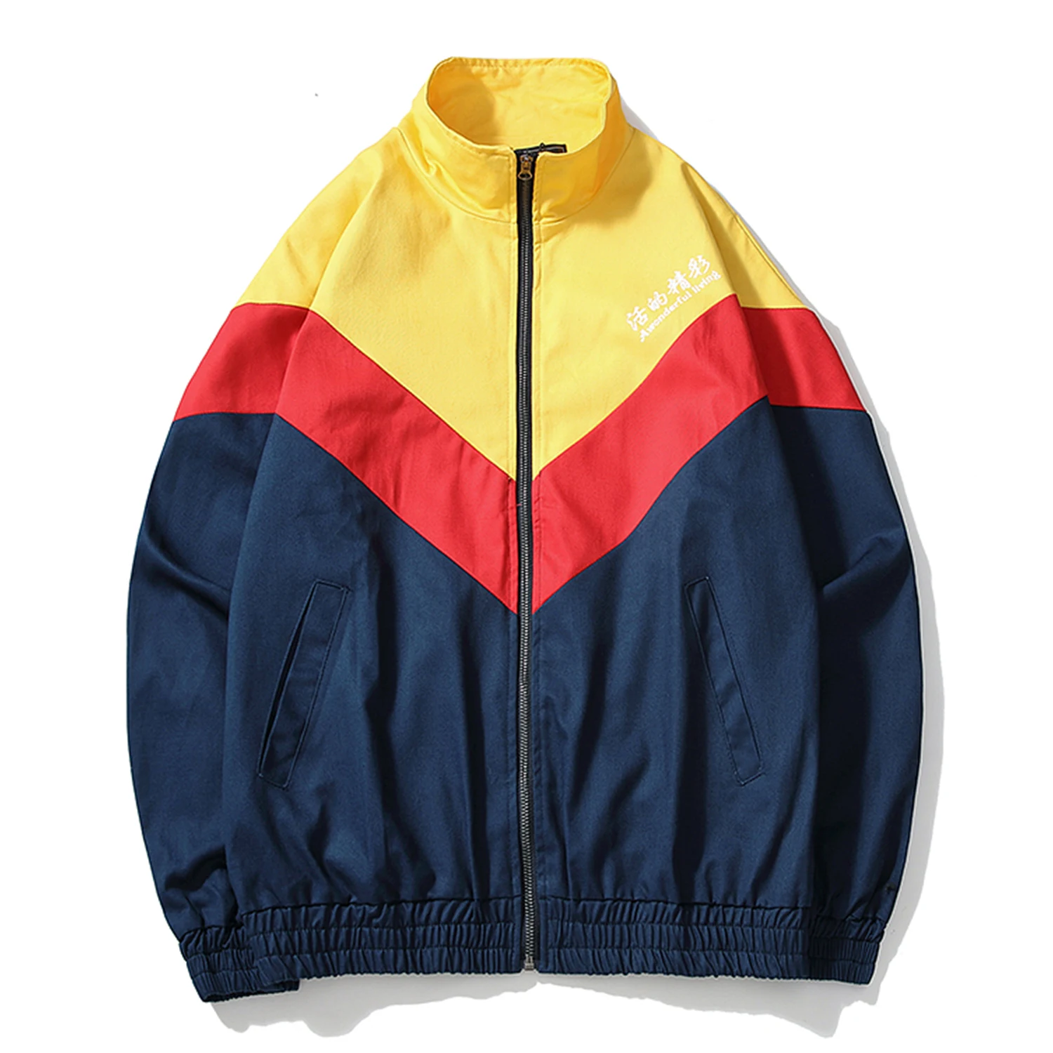 Aelfric Eden Hip Hop Patchwork Men Stand Jacket 2019 Harajuku Fashion Streetwear Tops Casual Cotton Oversized Male Coats Outwear | Мужская