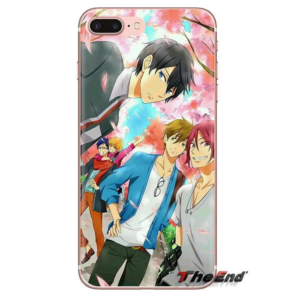 Плавательный клуб Iwatobi rei ryugazaki чехлы из ТПУ для iPhone XS Max XR X 4 4S 5 5S 5C SE 6 6S 7 8 плюс samsung