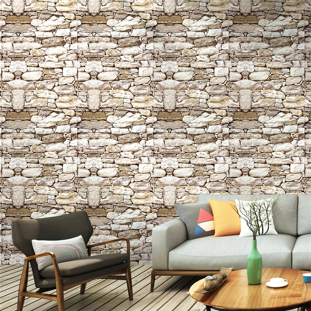 

Self-Adhesive 3D Wallpapers Removable Contact Paper Refurbish Apartment Dorm Shop Strange Wall Brick Sticker For Bathroom Decor