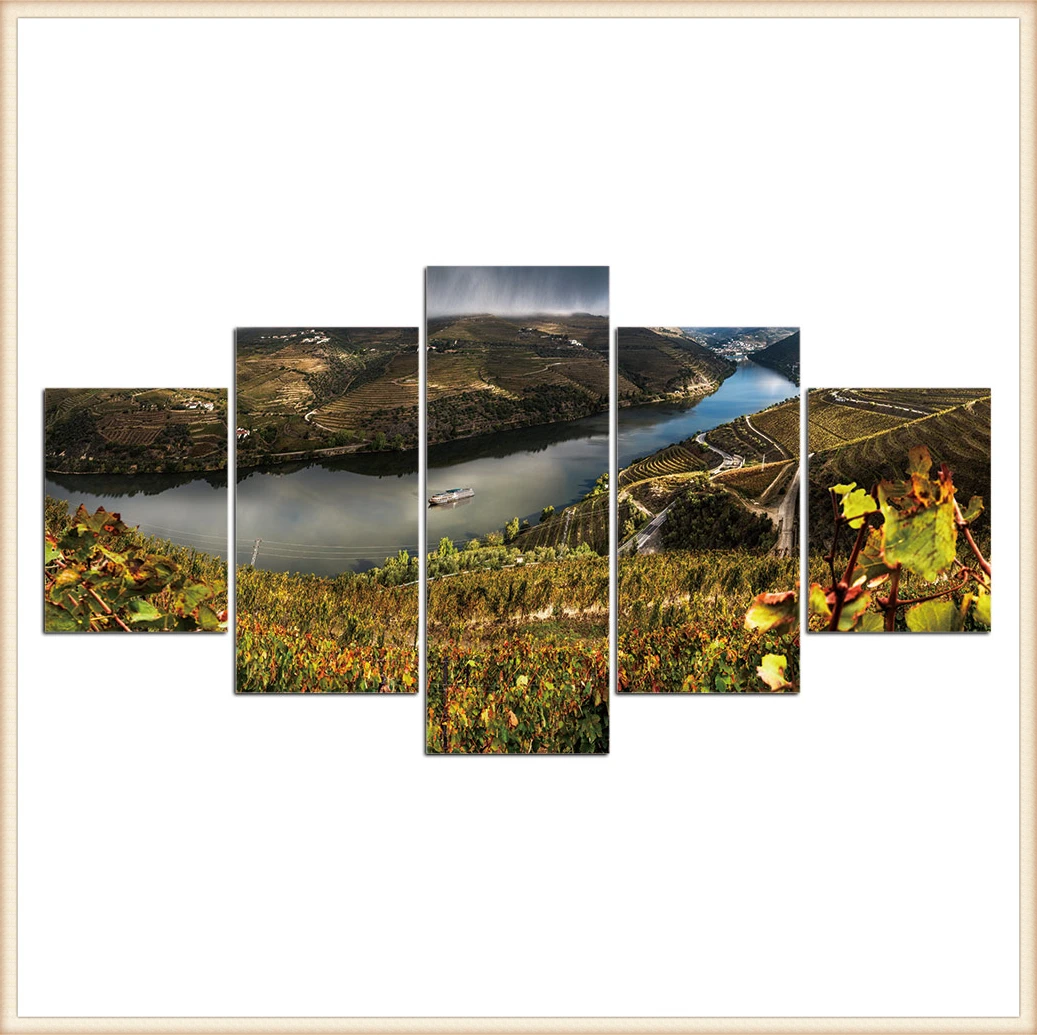 

HD 5 Pieces Scenic Snow-capped and Lakes Pictures Posters Wall Art Home Decor for Living Room Painting Wall Art Anime Poster